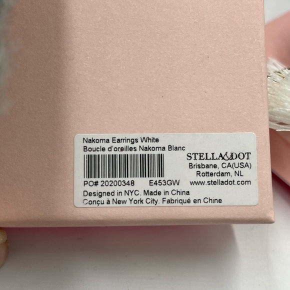 Stella and‎ Dot White Nakoma Chandelier Fringe Earrings - Picture 11 of 13